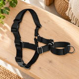 Adjustable No-Pull Pet Chest Strap — black / M
