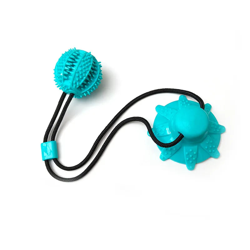 Suction-Cup Dog Treat Toy — Blue, 7 cm