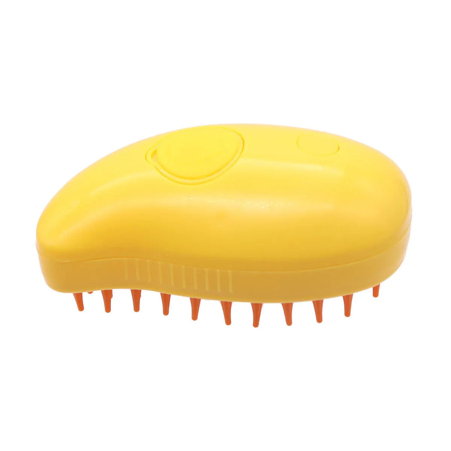 Rechargeable Spray Grooming Brush — Yellow
