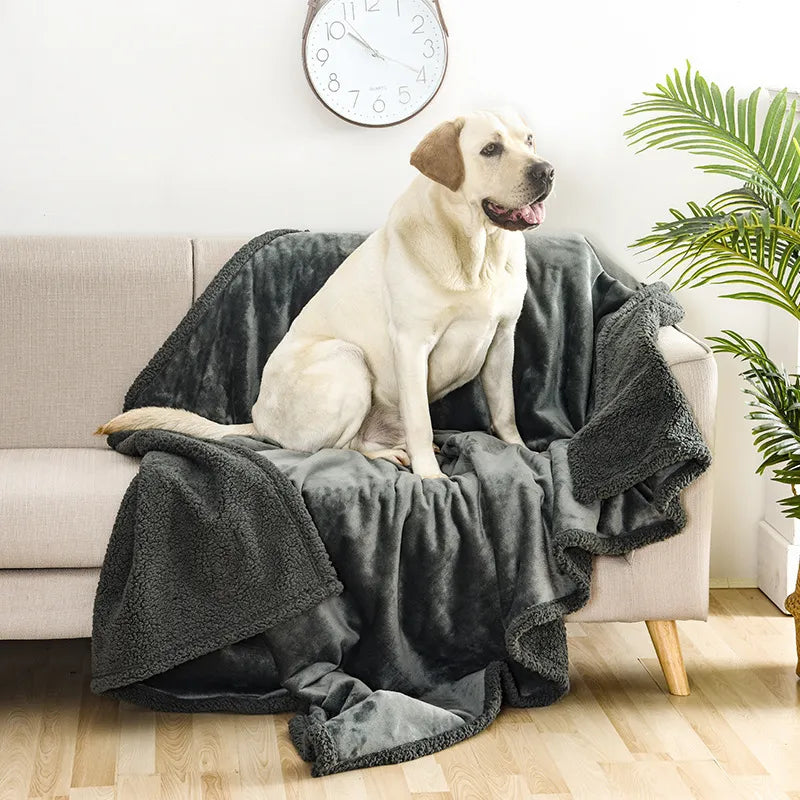 Waterproof Double-Sided Fleece Pet Blanket Machine Washable Thickened Comfort Mat — TeemDrop supplier reference 2