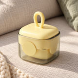 Reusable Portable Lint Remover, Washable Dust and Pet Hair Remover in Compact Sugar Cube Shape — Square Cream White