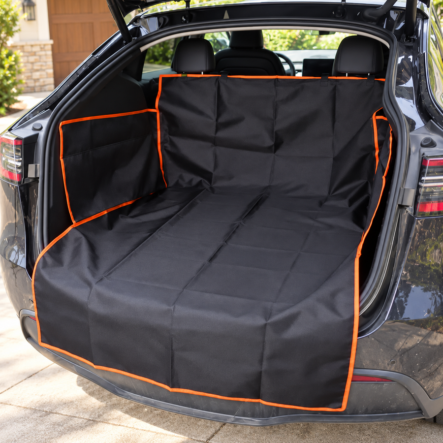 Car Cargo-Area Pet Mat — Orange Trim, 180 × 103 cm