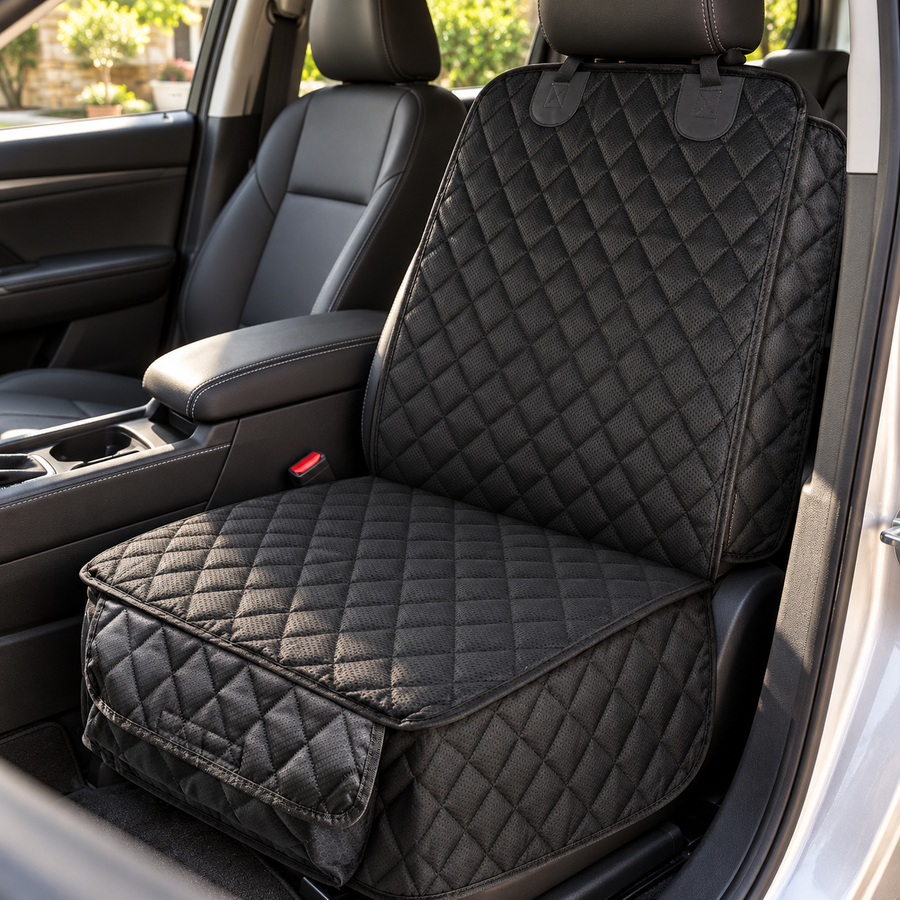 Front Passenger Seat Pet Cover — Black