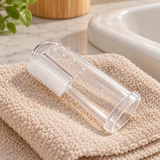 Silicone pet finger toothbrush — Transparent toothbrush