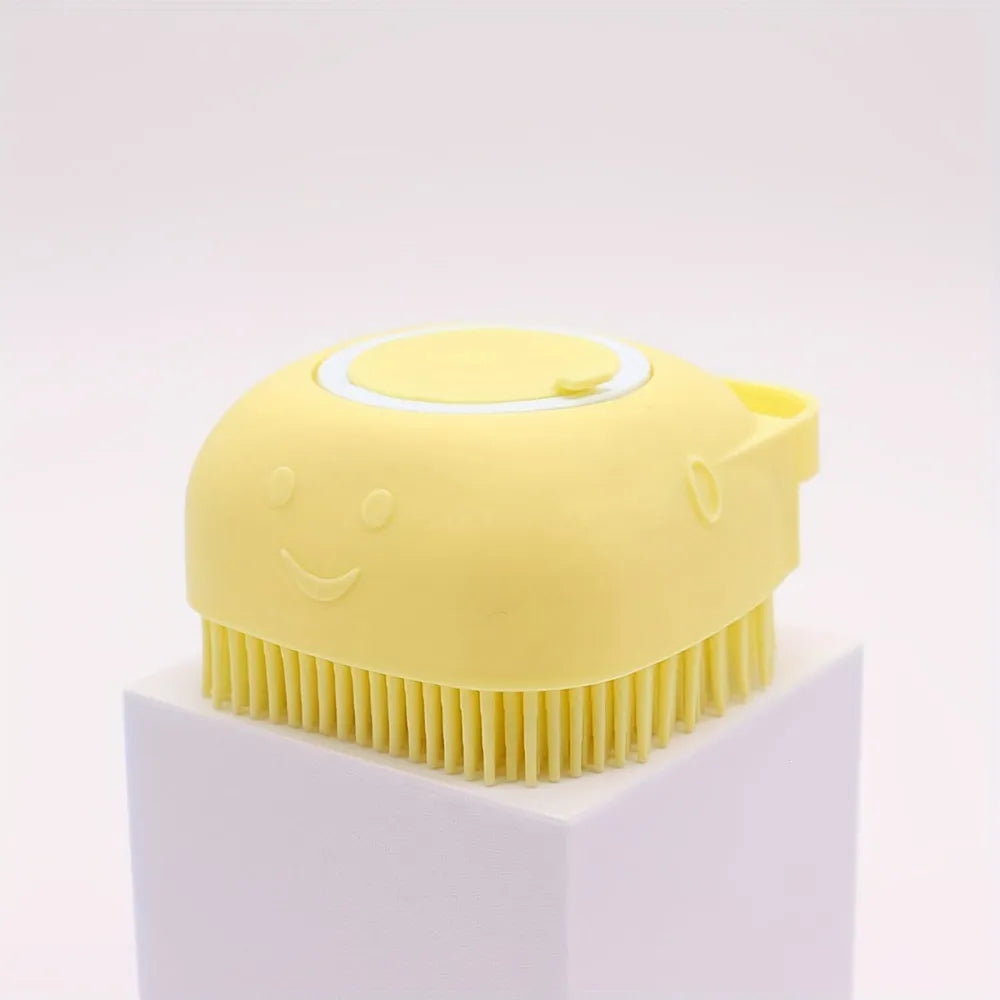 Refillable Silicone Pet Bath Brush — TeemDrop supplier reference 1