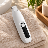 Rechargeable Pet Grooming Clipper with LED Light — English color box / White