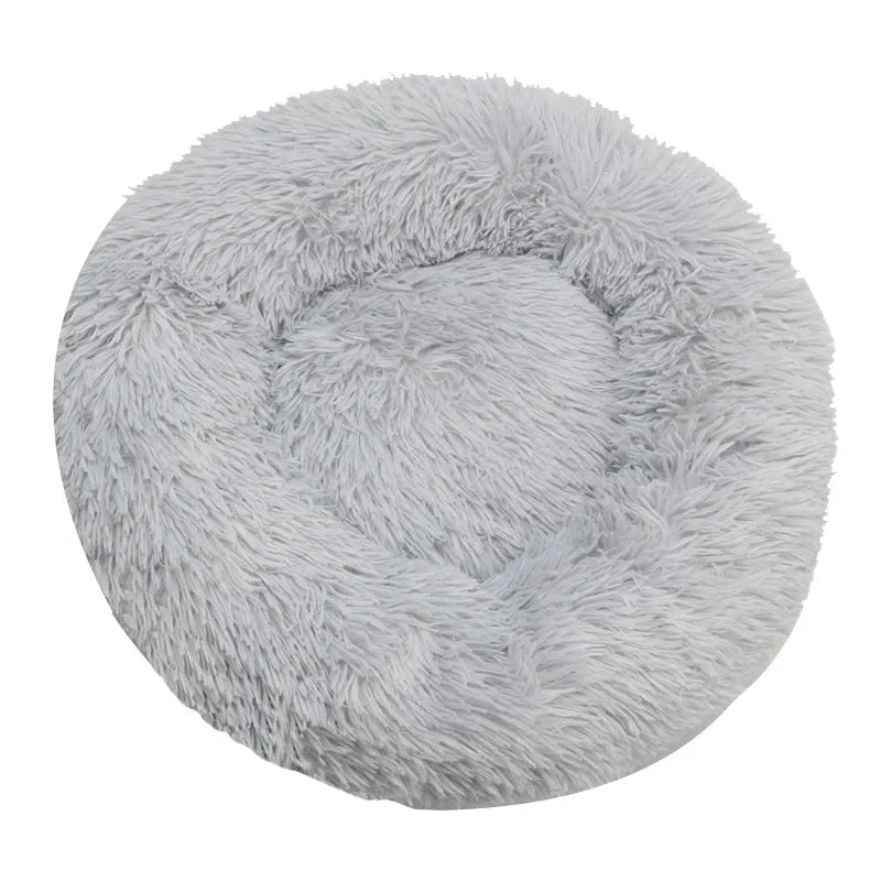 Round Plush Pet Bed Removable Machine Washable Dog Bed — TeemDrop supplier reference 1