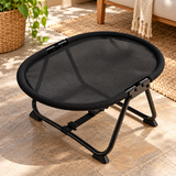 Off-the-Ground Breathable Folding Pet Bed for Small Dogs Cats — Individually packaged / Folding camp bed mesh style