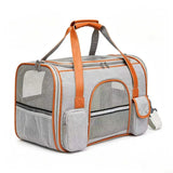 Enclosed Foldable Pet Carrier — Light Gray, Large — TeemDrop supplier reference 1